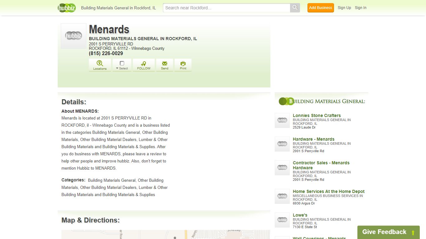 Menards, Building Materials, 2001 S PERRYVILLE RD